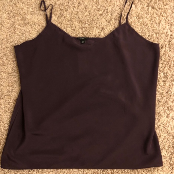 Ann Taylor Tops - Ann Taylor Eggplant Purple Silk Shell Tank, XL